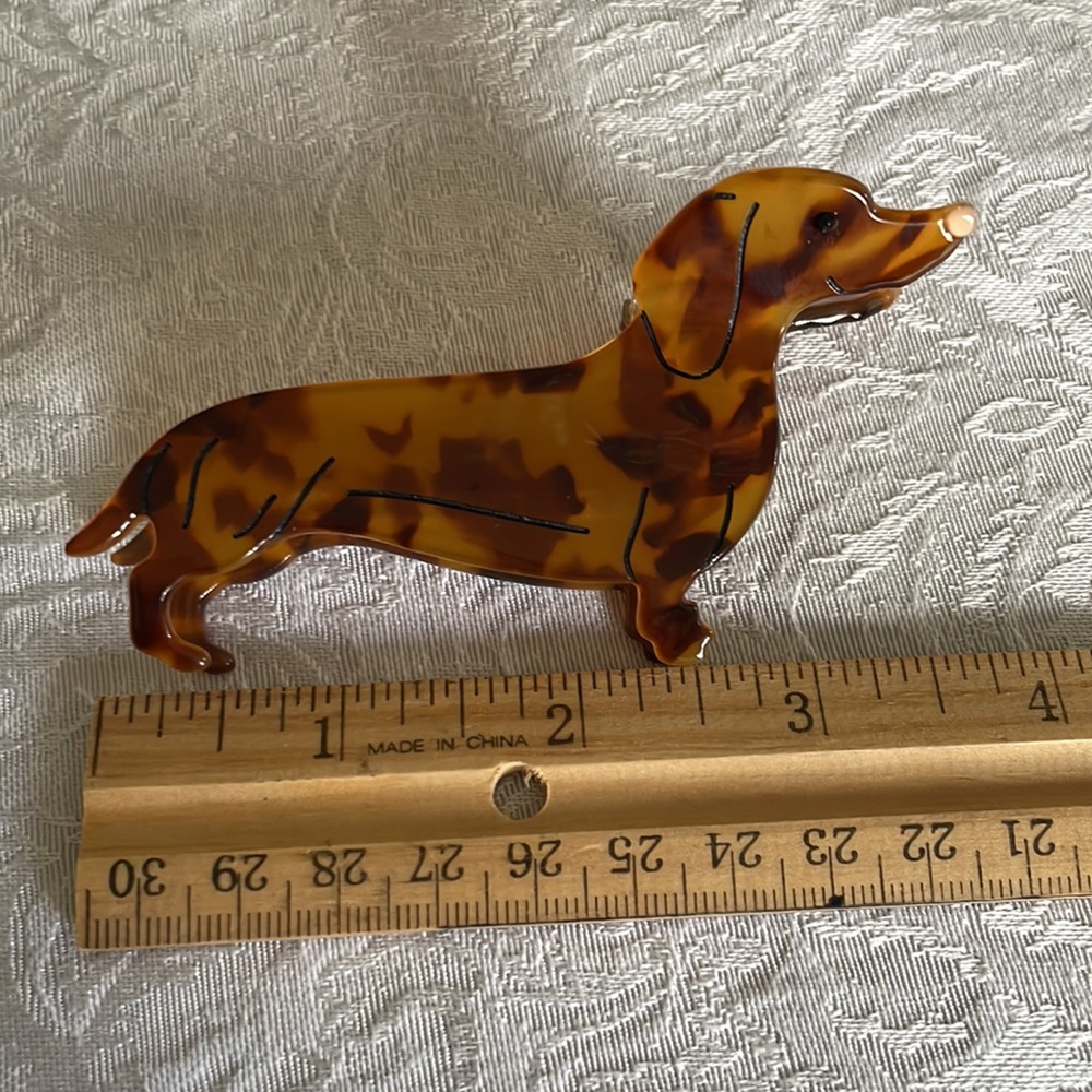 Adorable dachshund hair clip - Picture 5 of 6